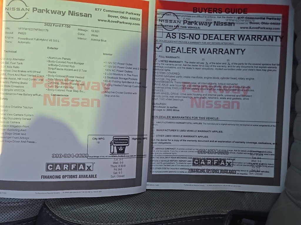 Used 2022 Ford F150 Limited image 62