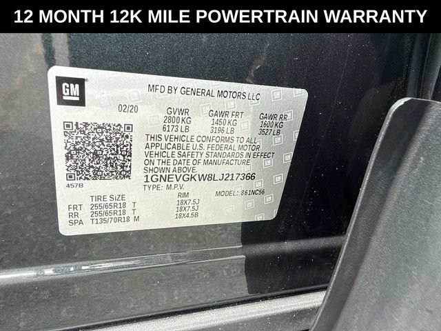 Used 2020 Chevrolet Traverse LT w/ Driver Confidence II Package AWD/4WD image 26