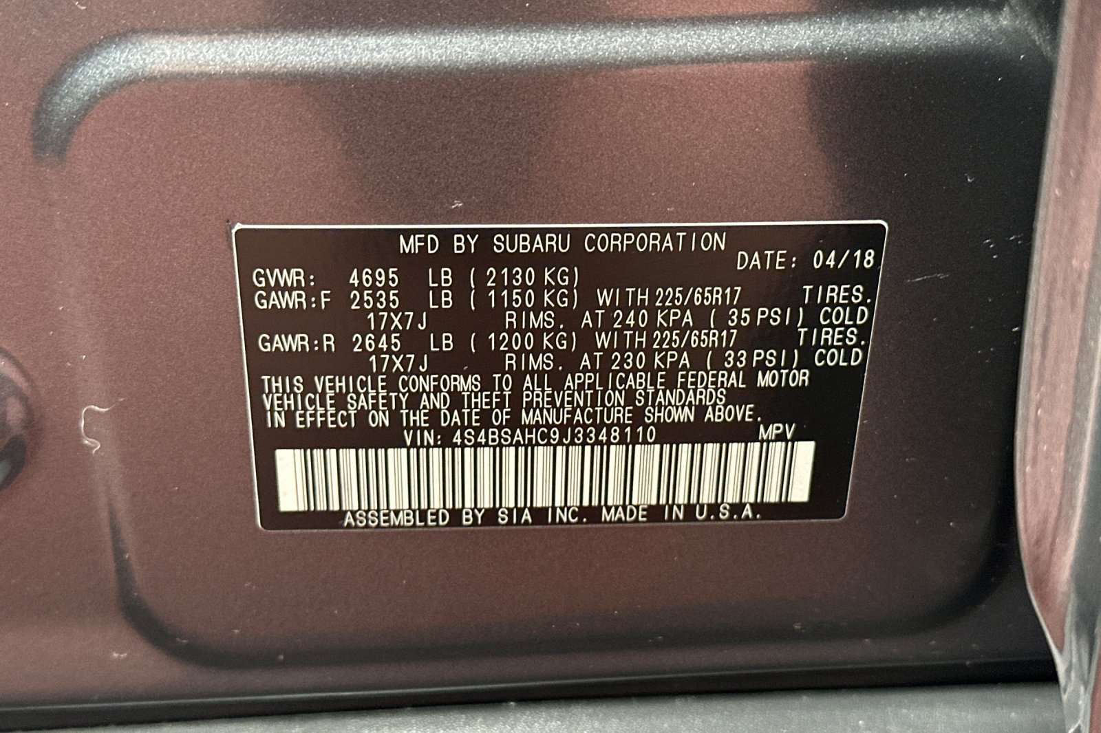 Used 2018 Subaru Outback 2.5i Premium AWD/4WD image 36