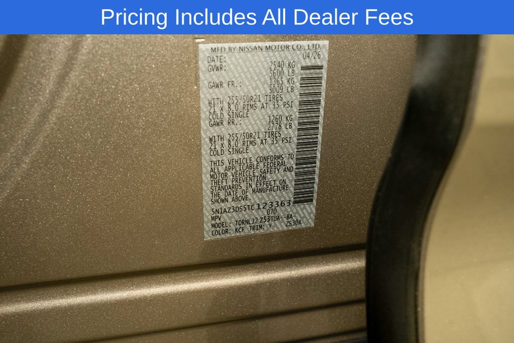 New 2026 Nissan Murano Platinum w/ Cargo Package AWD/4WD image 21