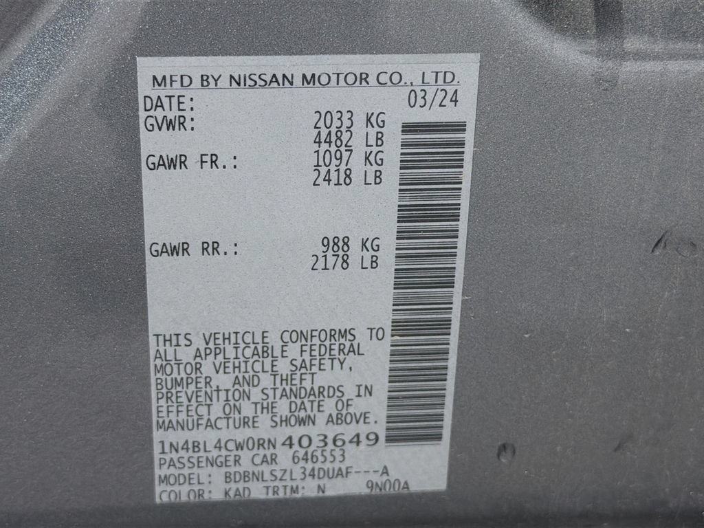 Used 2024 Nissan Altima 2.5 SR w/ SR Premium Package AWD/4WD image 34