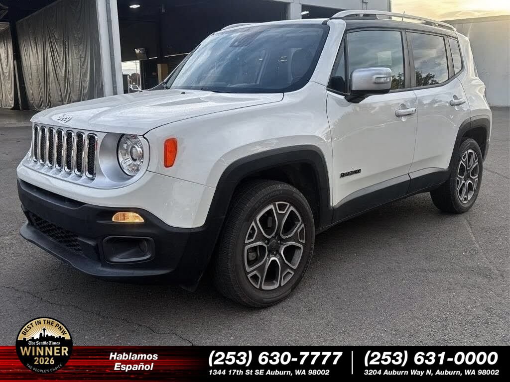 Used 2018 Jeep Renegade Limited w/ UConnect 8.4 Nav Group AWD/4WD image 1