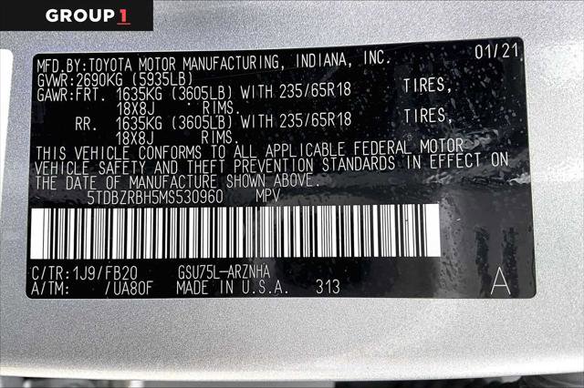 Certified 2021 Toyota Highlander LE AWD/4WD image 37