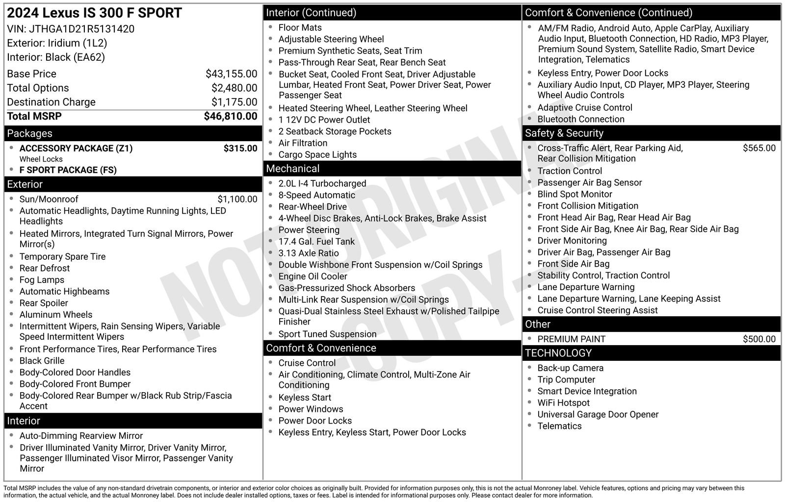 Used 2024 Lexus IS 300 F Sport w/ Accessory Package image 30