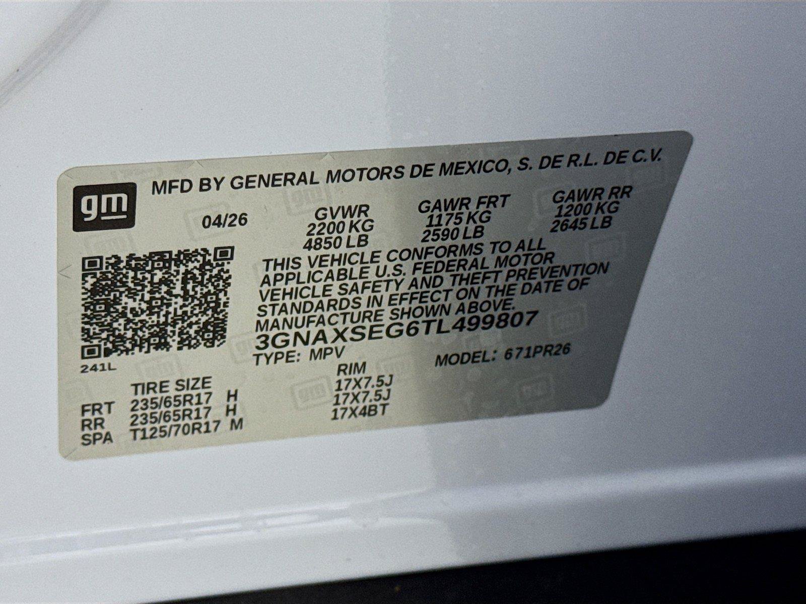 New 2026 Chevrolet Equinox ACTIV w/ Convenience Package III AWD/4WD image 21