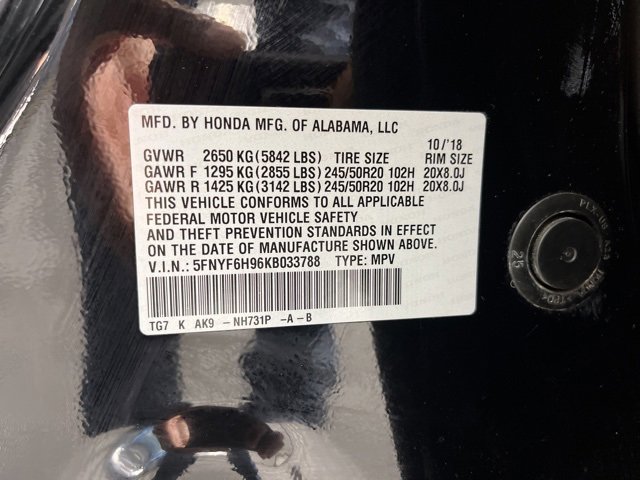 Used 2019 Honda Pilot Touring image 36