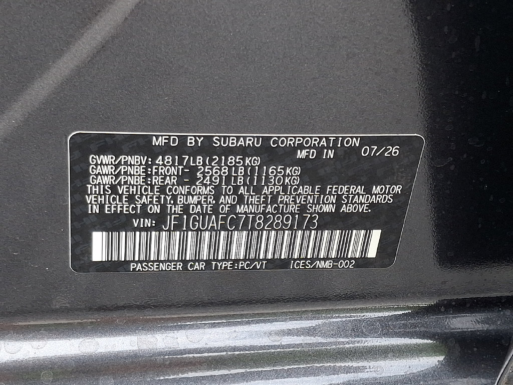 New 2026 Subaru Impreza 2.0i Sport AWD/4WD image 10