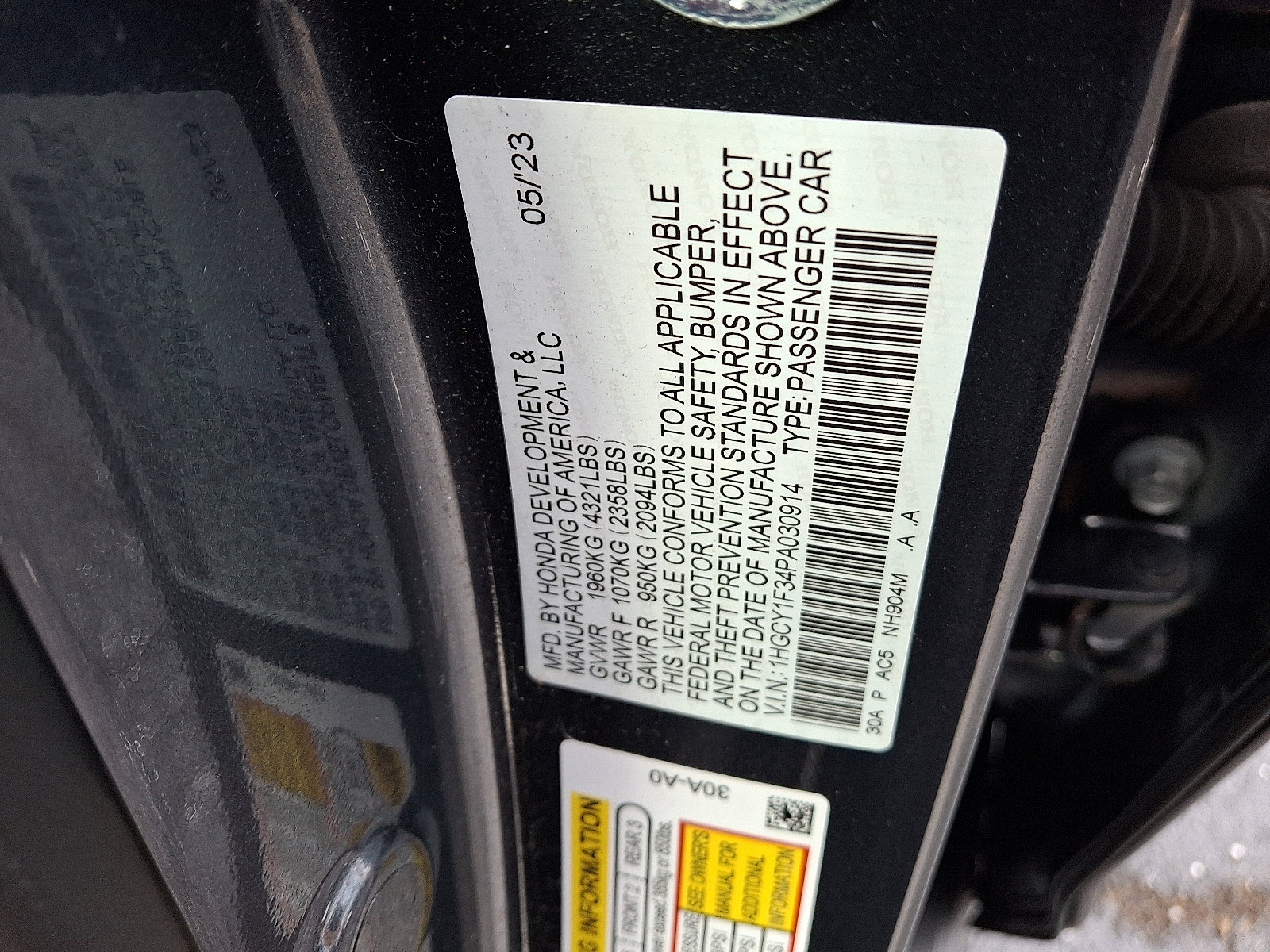 Certified 2023 Honda Accord EX image 27