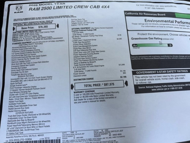 New 2026 RAM 2500 Limited image 43