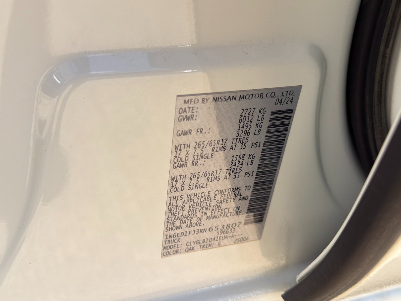 Used 2024 Nissan Frontier SV w/ Technology Package RWD image 39