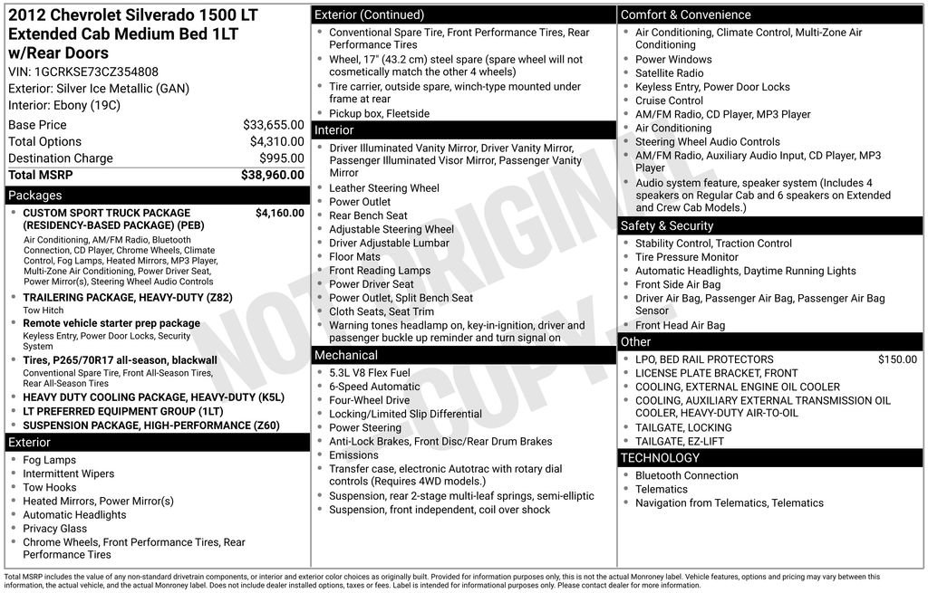 Used 2012 Chevrolet Silverado 1500 LT image 35