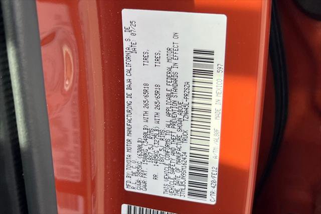 Certified 2025 Toyota Tacoma TRD Sport image 30