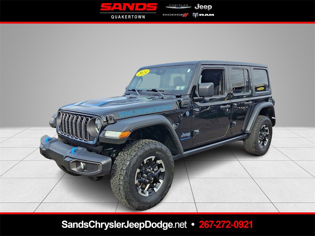 Used 2024 Jeep Wrangler Unlimited Rubicon 4xe w/ Technology Group image 1