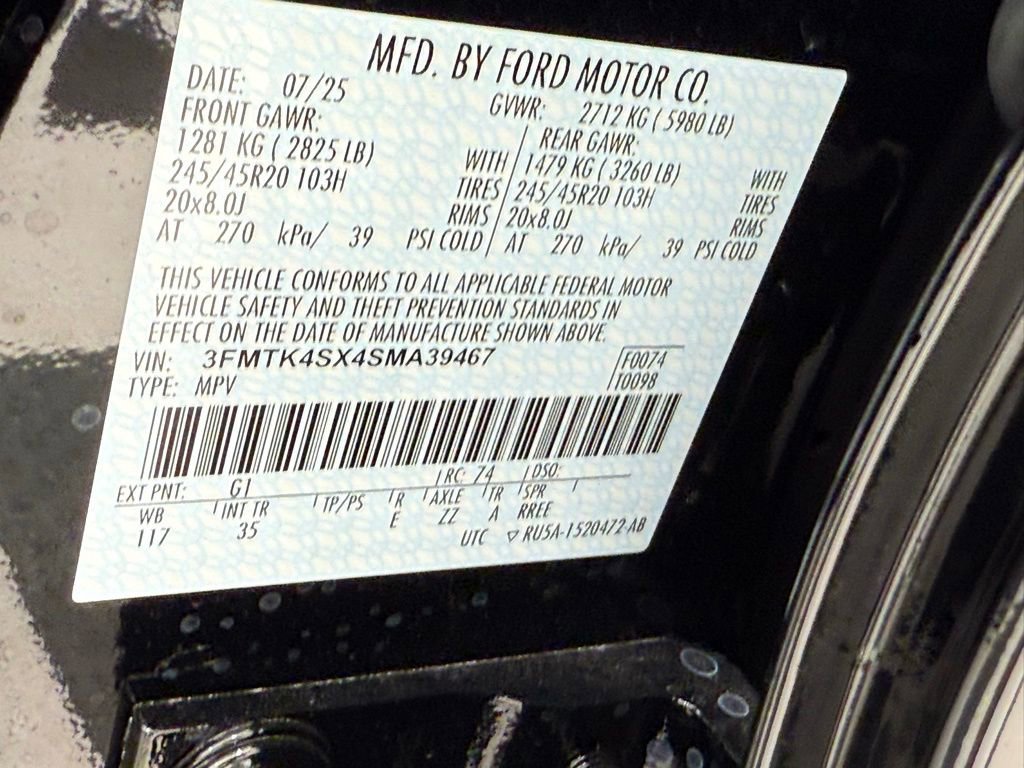 New 2025 Ford Mustang Mach-E GT w/ Interior Protection Package image 46