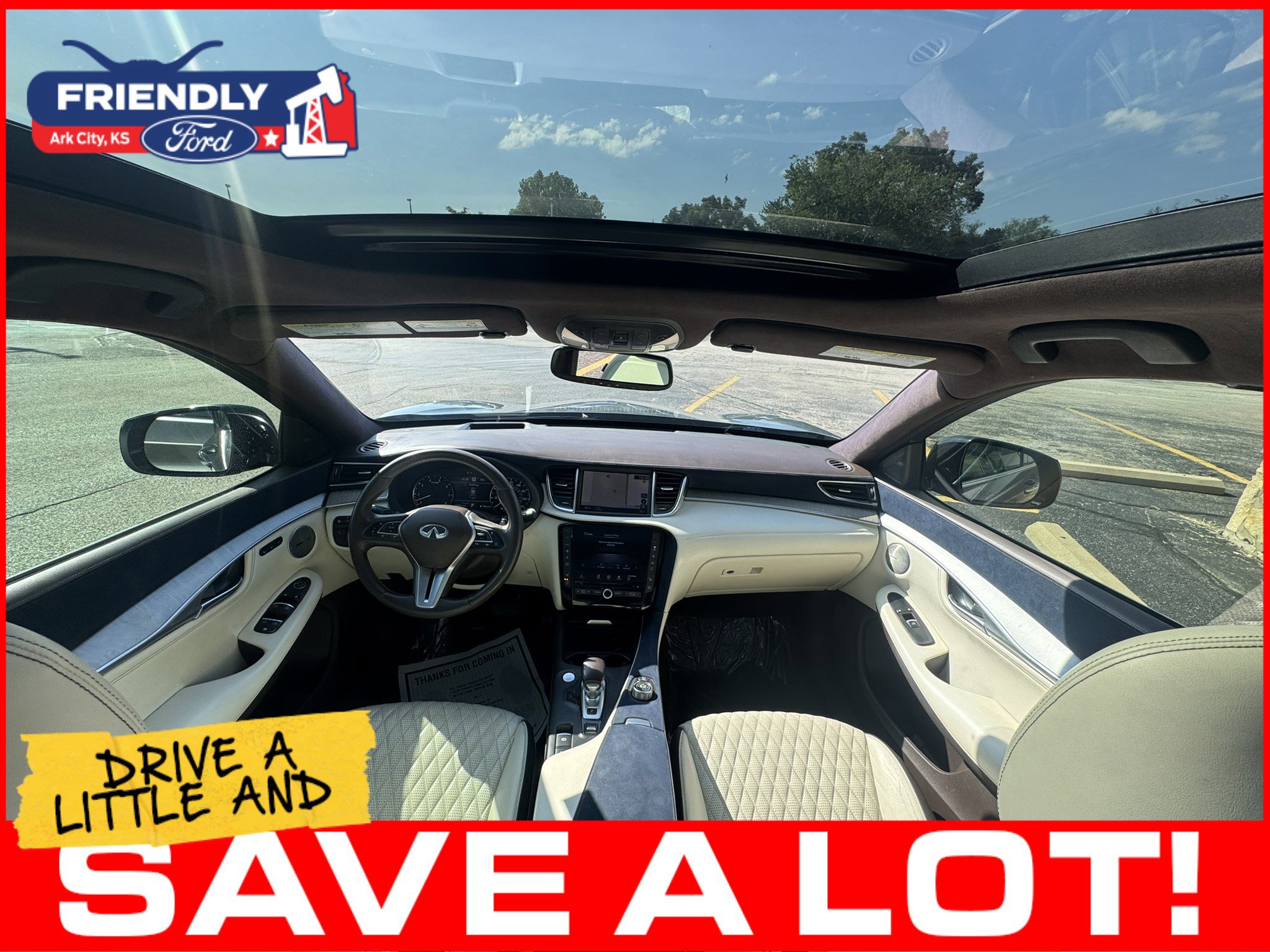 Used 2021 INFINITI QX50 Autograph w/ Premium White Leather Package FWD image 16