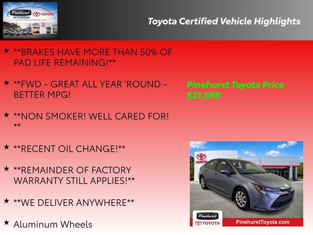 Certified 2025 Toyota Corolla LE FWD image 36