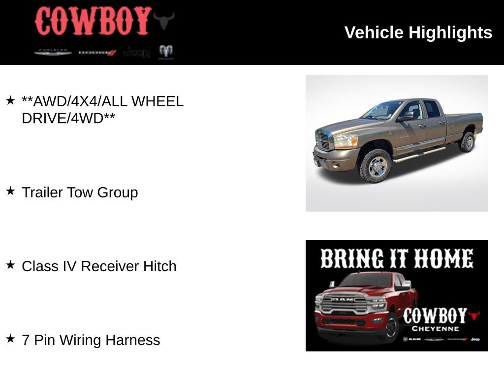 Used 2006 Dodge Ram 3500 Truck Laramie AWD/4WD image 2