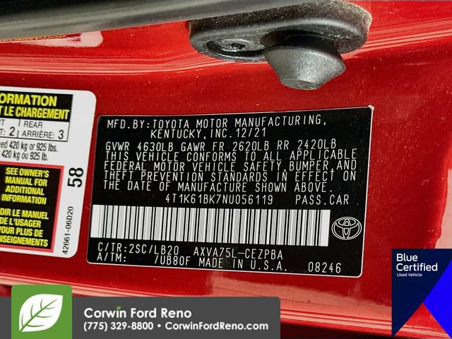 Used 2022 Toyota Camry XSE w/ Navigation Package AWD/4WD image 35