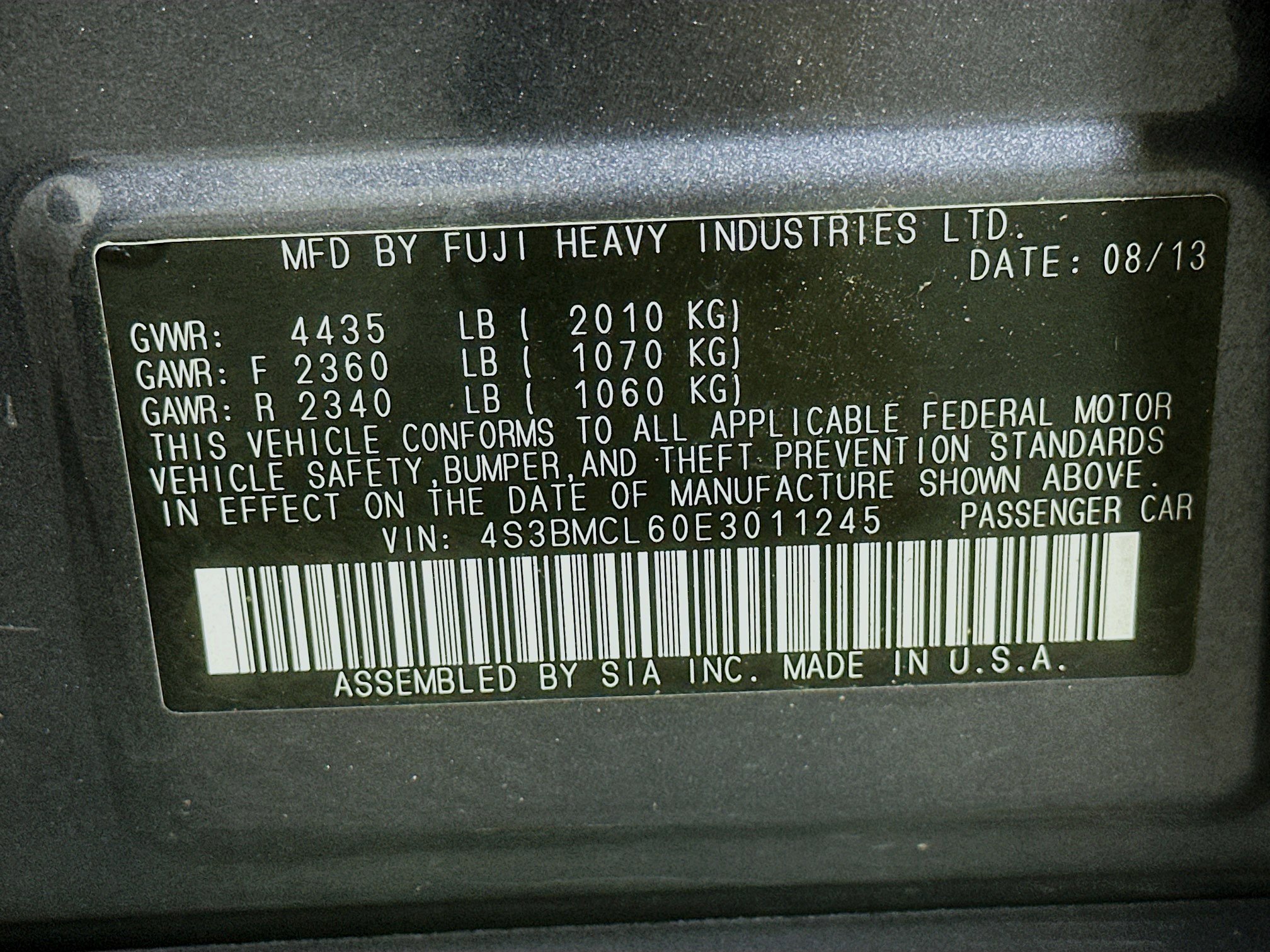 Used 2014 Subaru Legacy 2.5i Limited AWD/4WD image 12