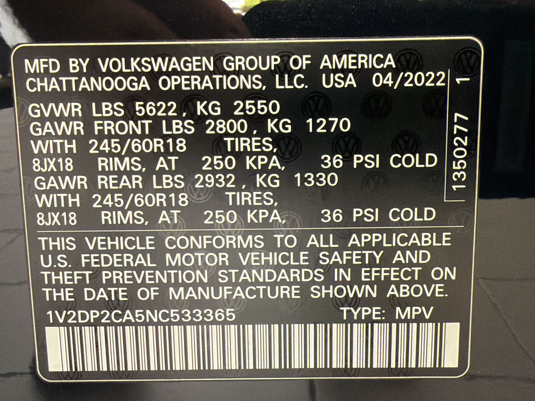 Used 2022 Volkswagen Atlas SE FWD image 25