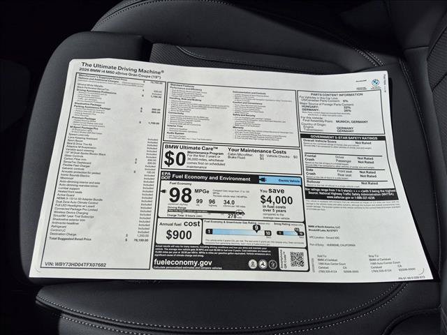 New 2026 BMW i4 M60 w/ Premium Package AWD/4WD image 17