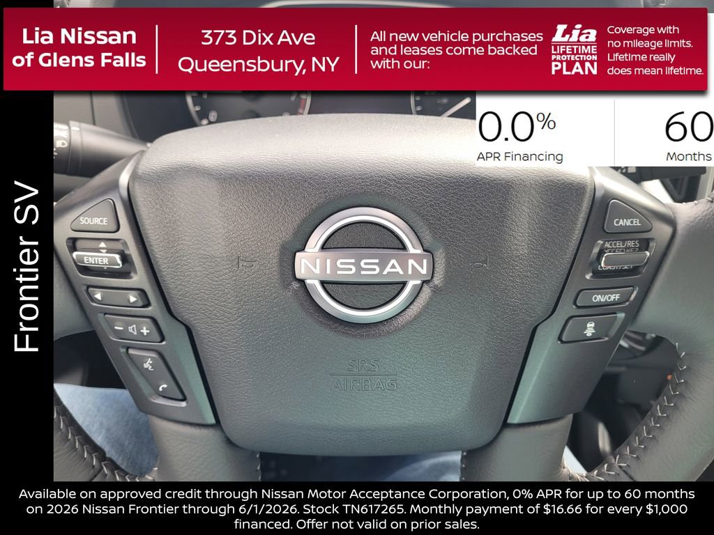 New 2026 Nissan Frontier SV w/ SV Convenience Package AWD/4WD image 17