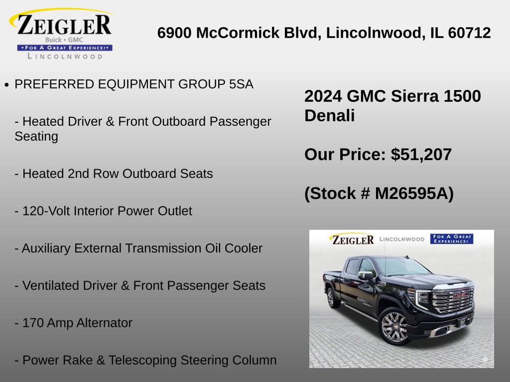 Used 2024 GMC Sierra 1500 Denali w/ Denali Reserve Package AWD/4WD image 24