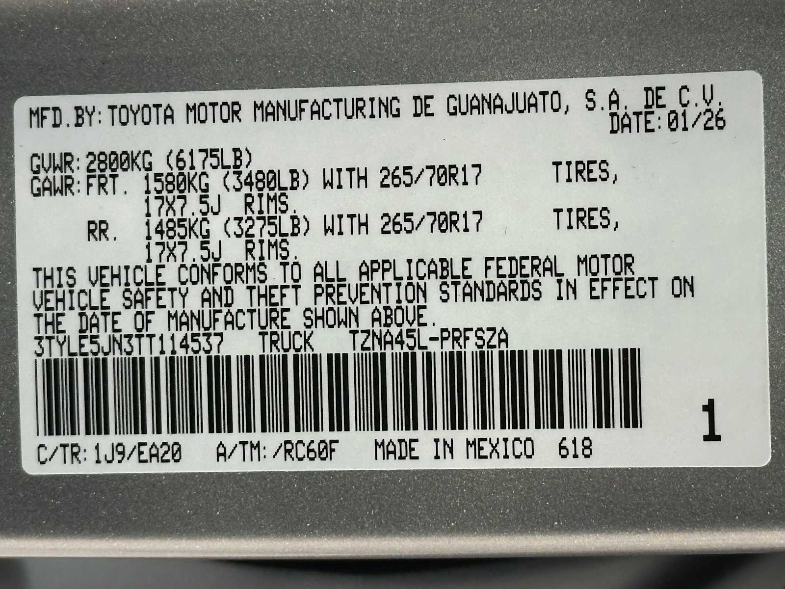 New 2026 Toyota Tacoma TRD Off-Road AWD/4WD image 34