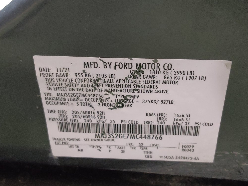 Used 2021 Ford EcoSport SE FWD image 33