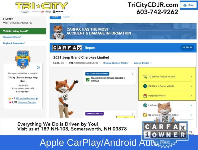 Used 2021 Jeep Grand Cherokee Limited w/ Premium Lighting Group image 36