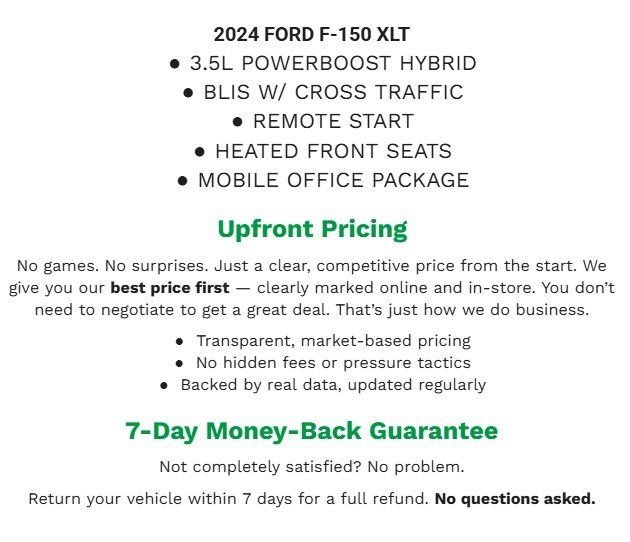 Used 2024 Ford F150 XLT w/ Mobile Office Package image 2