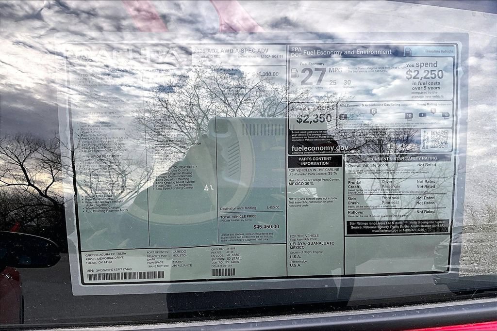 New 2025 Acura ADX A-Spec AWD/4WD image 30