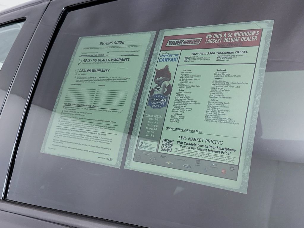 Certified 2024 RAM 3500 Tradesman w/ Chrome Appearance Group AWD/4WD image 16