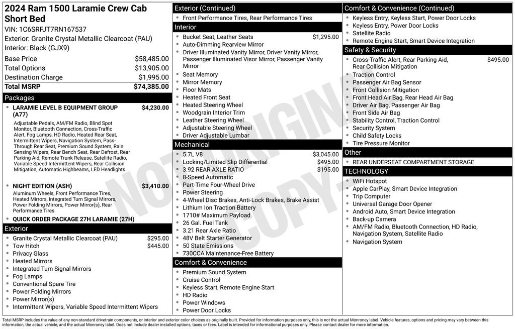Used 2024 RAM 1500 Laramie image 10