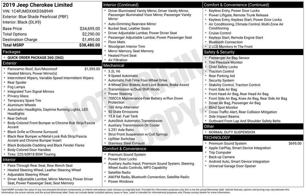 Used 2019 Jeep Cherokee Limited image 3