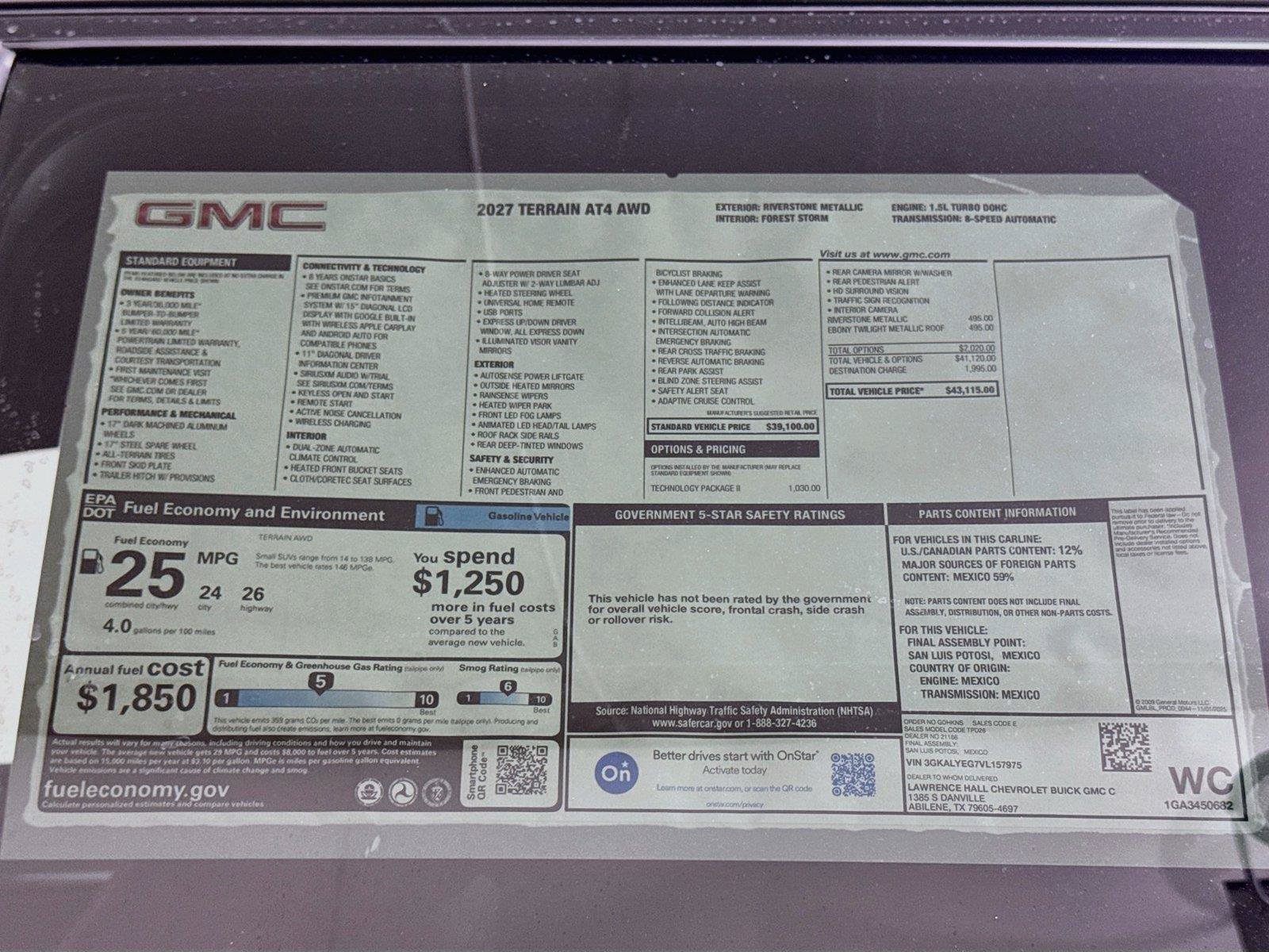 New 2027 GMC Terrain AT4 w/ Technology Package II AWD/4WD image 20