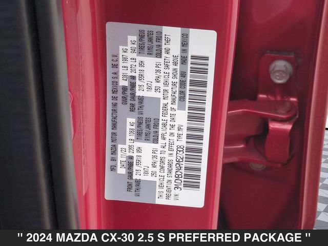 Certified 2024 MAZDA CX-30 AWD 2.5 S w/ Preferred Package image 37