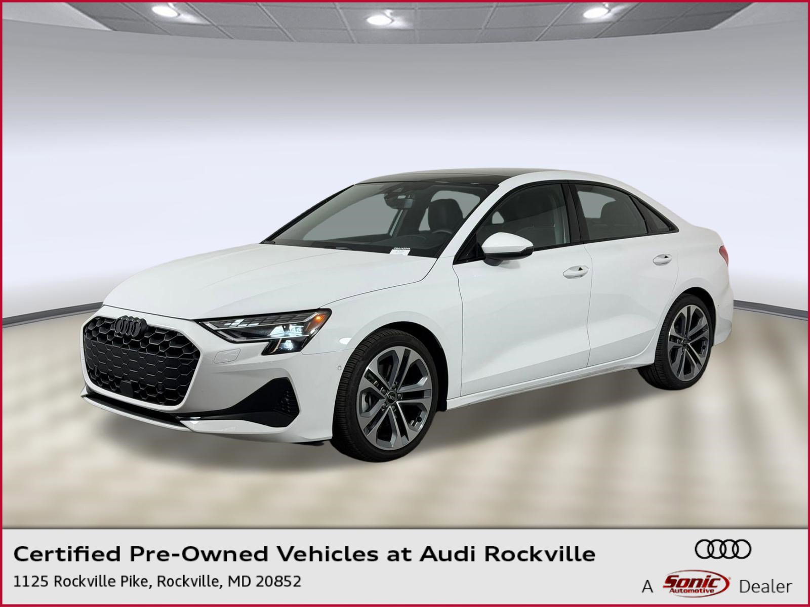 Certified 2025 Audi A3 2.0T Premium w/ Black Optic Package