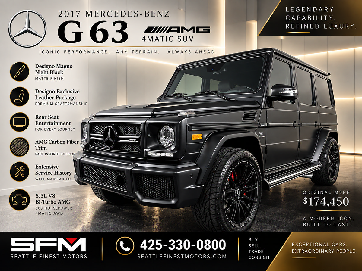 Used 2017 Mercedes-Benz G 63 AMG 4MATIC image 1