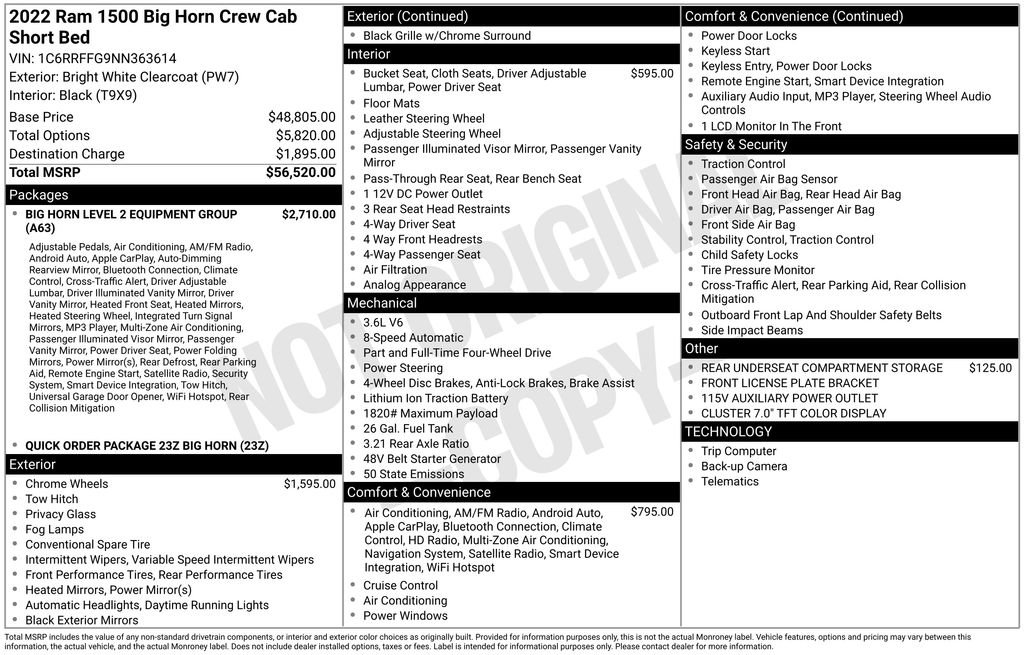 Used 2022 RAM 1500 Big Horn video 2