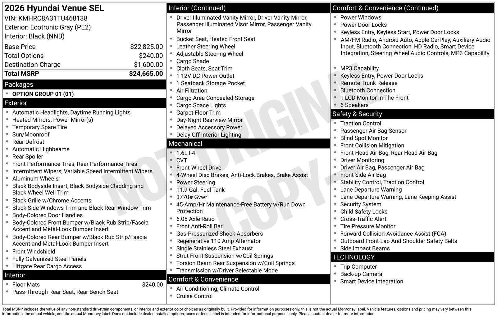 New 2026 Hyundai Venue SEL FWD image 28
