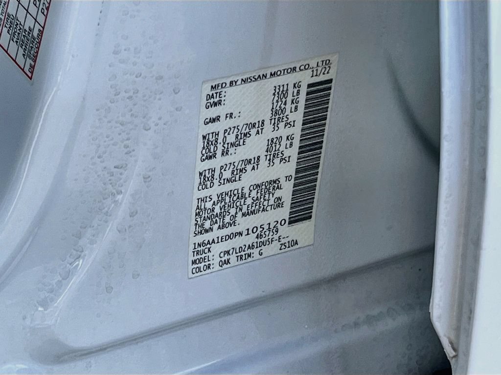 Used 2023 Nissan Titan PRO-4X w/ Pro-4x Convenience Package AWD/4WD image 31