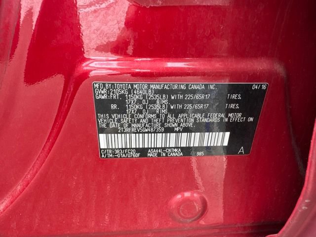 Used 2016 Toyota RAV4 XLE AWD/4WD image 10