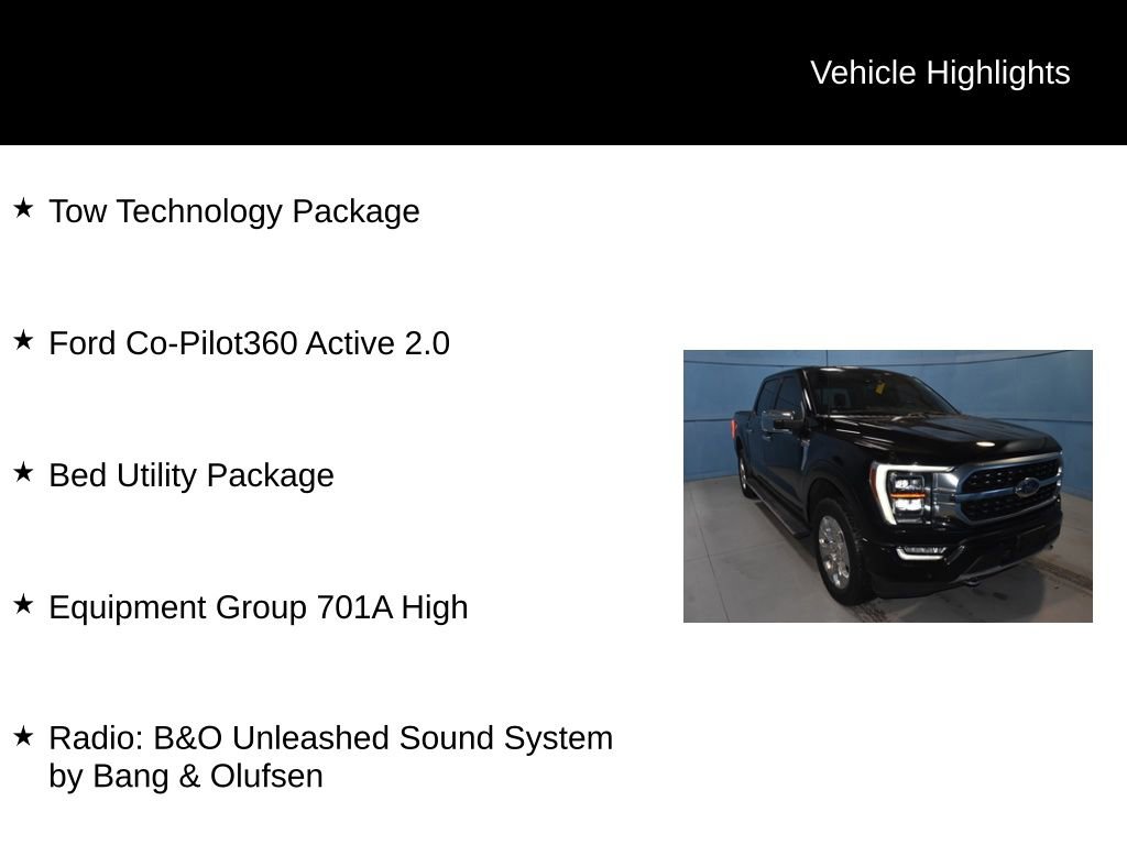 Used 2022 Ford F150 Platinum w/ Equipment Group 701A High image 36