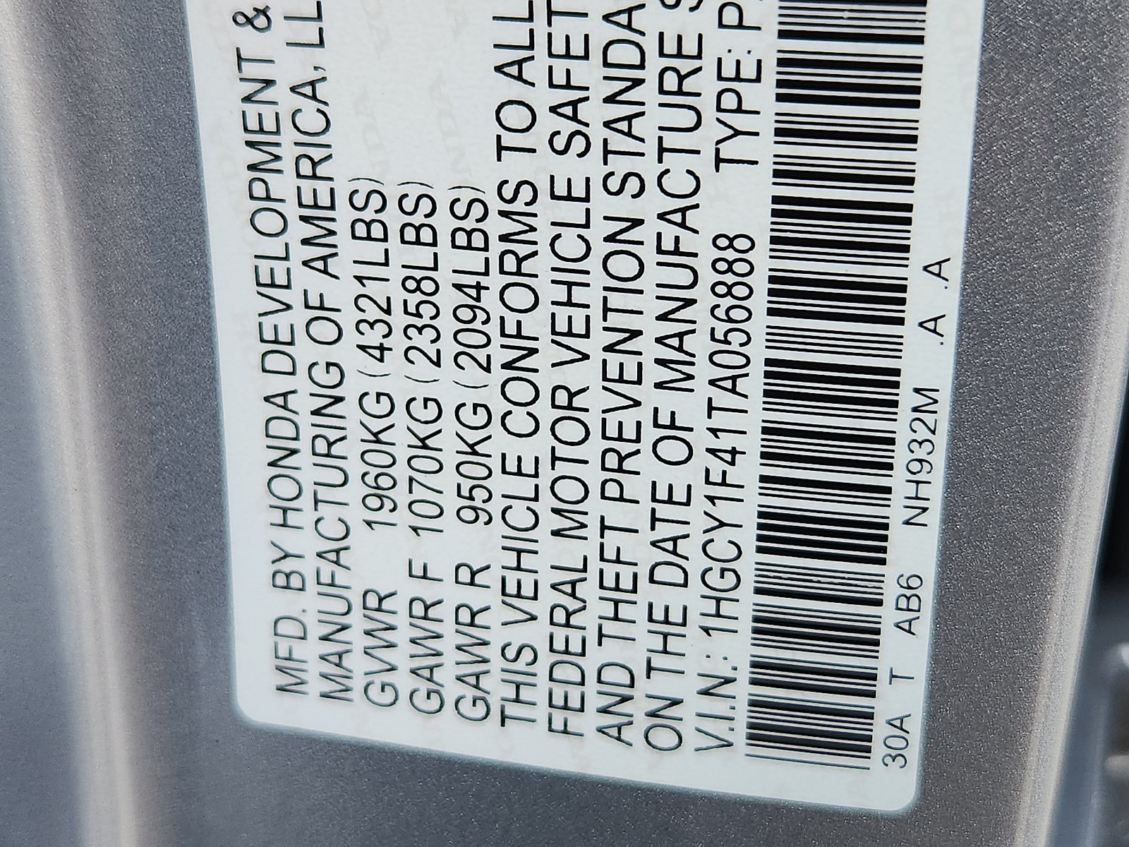New 2026 Honda Accord SE image 18