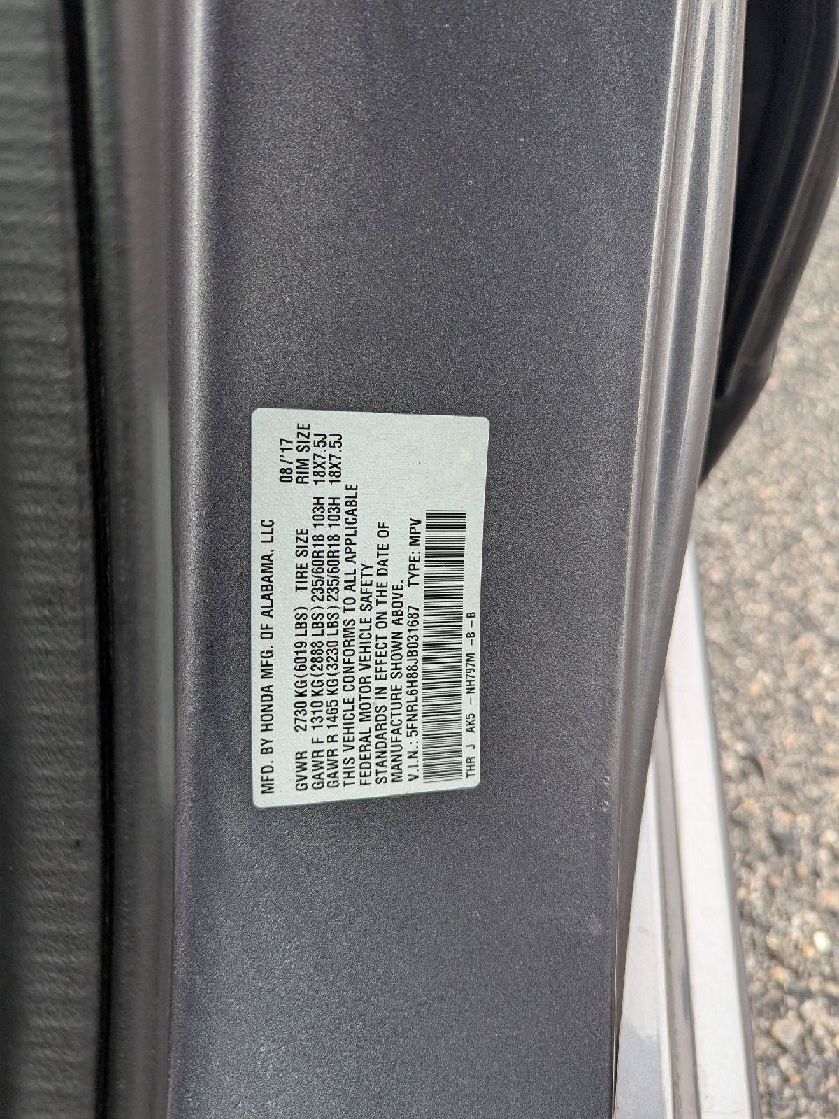 Used 2018 Honda Odyssey Touring image 31