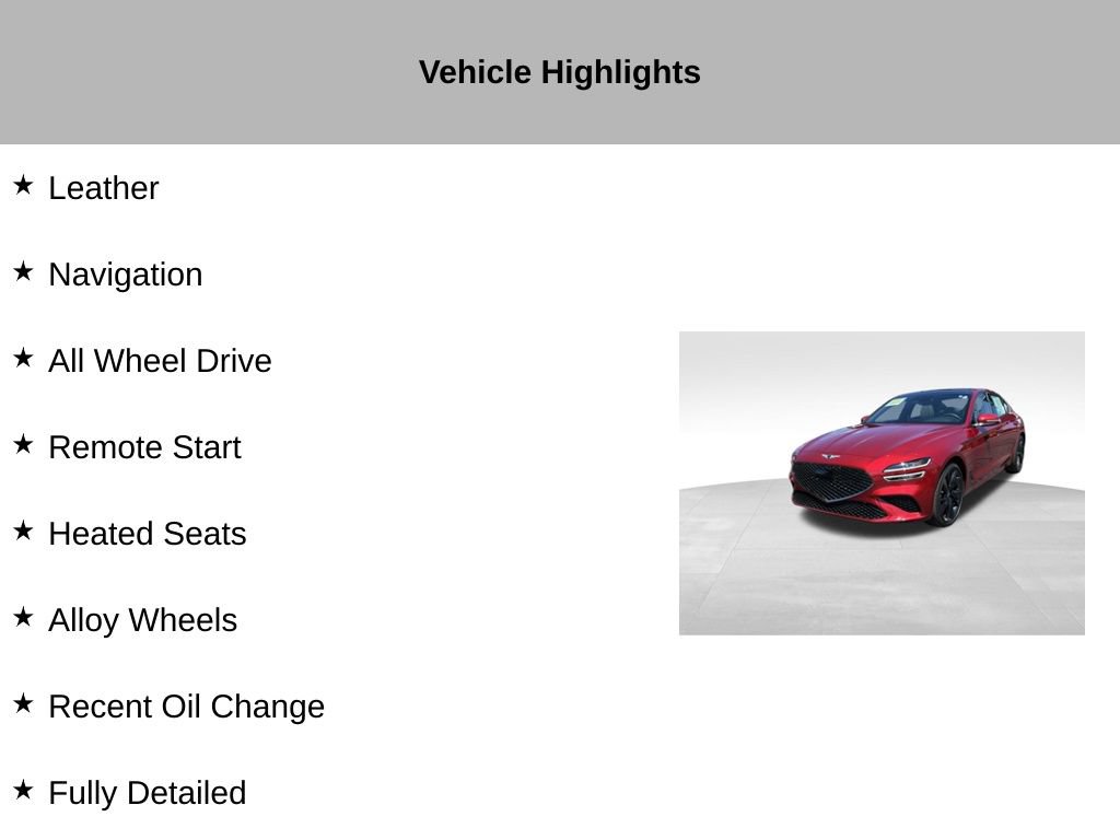 Used 2023 Genesis G70 2.0T w/ Sport Prestige Package AWD/4WD image 9