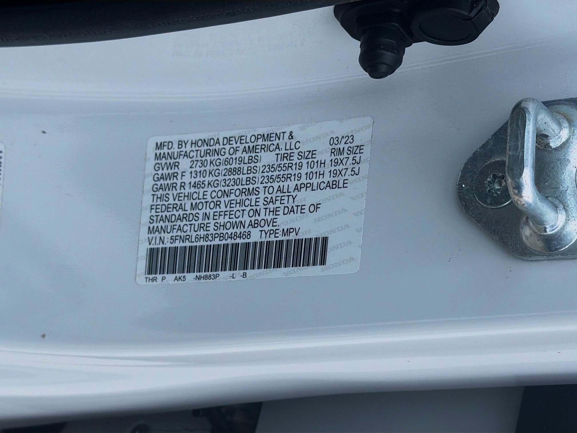 Certified 2023 Honda Odyssey Touring image 39