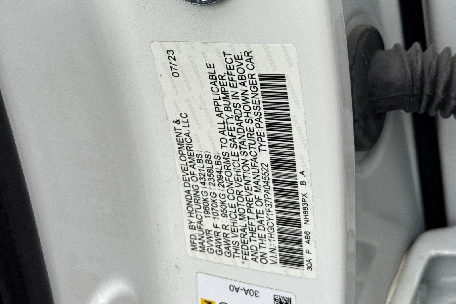 Used 2023 Honda Accord EX image 30