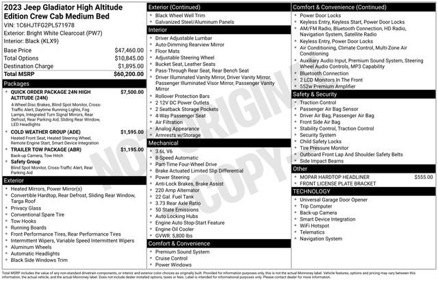 Used 2023 Jeep Gladiator Overland AWD/4WD image 16